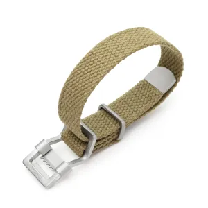 19mm Japanese Heavy Cotton Canvas Watch Strap, Olive Green