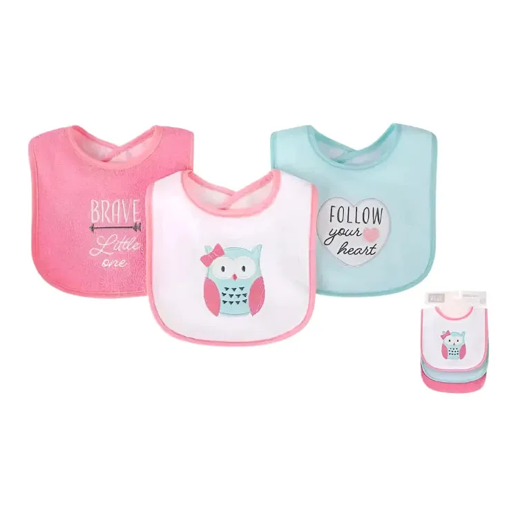 3 Piece Baby Bib Set