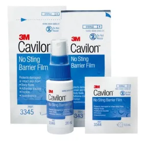 3M 3345E Cavilon No Sting Barrier Film 3ml Wand No Sting Barrier Film, Large Wand Applicator