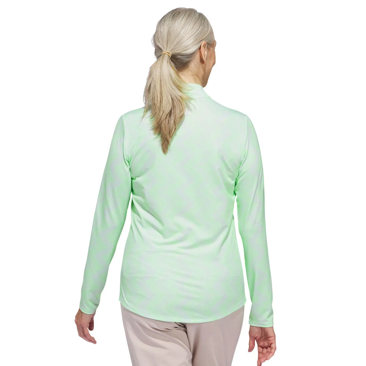 adidas Ultimate365 Printed Quarter-Zip Mock - Womens - Green