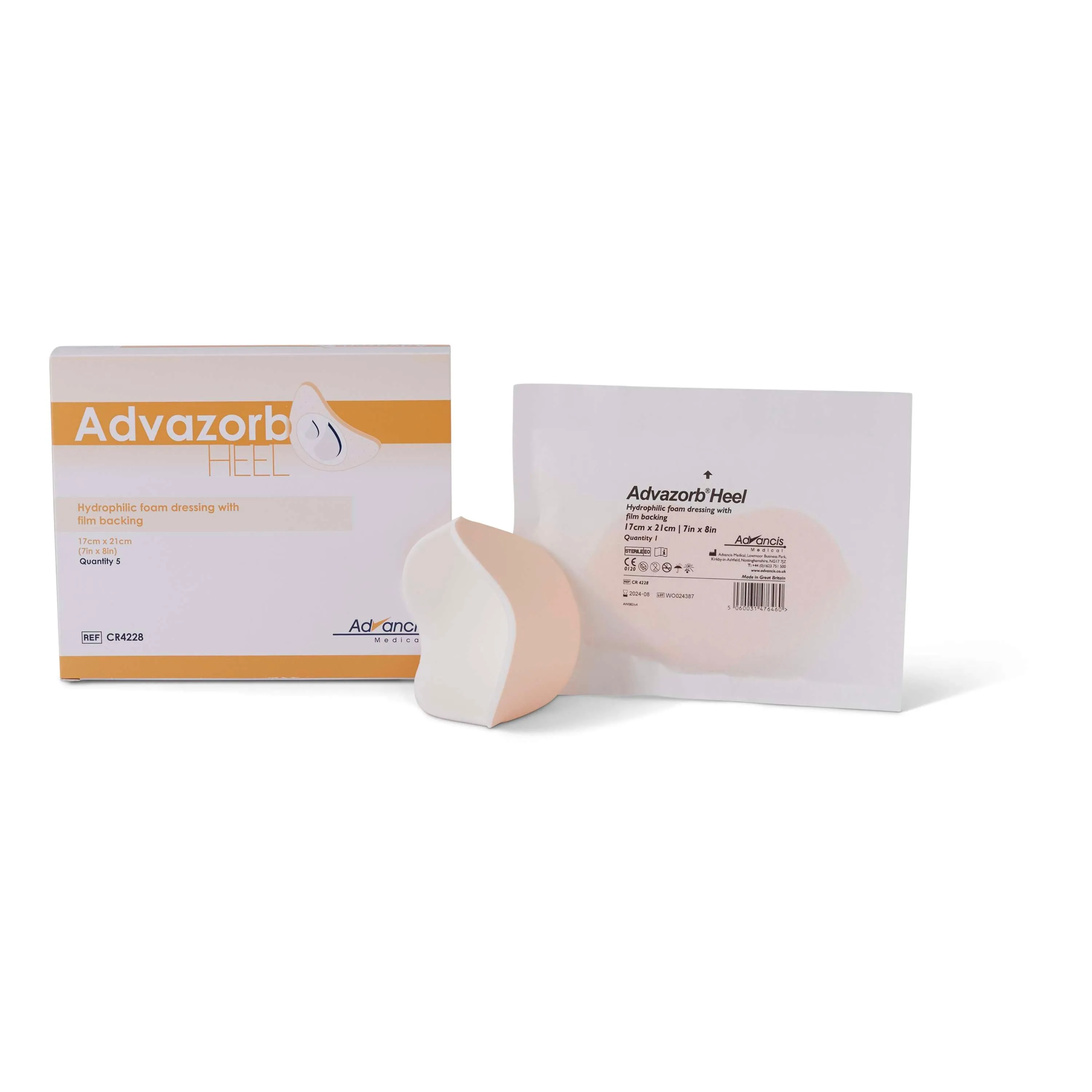 Advazorb Heel Absorbent Foam Wound Dressing