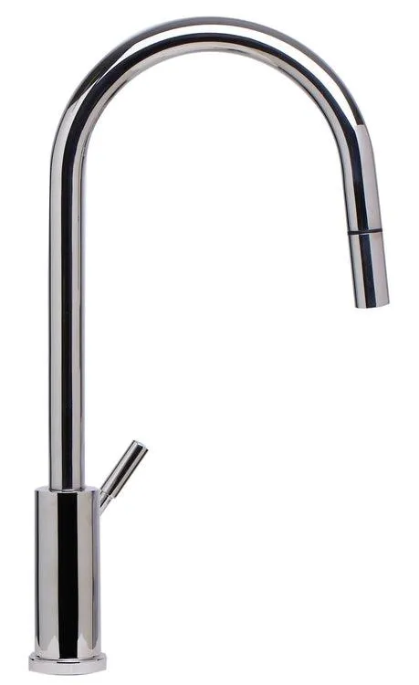 ALFI Solid Stainless Steel Single Hold Pull Down Kitchen Faucet