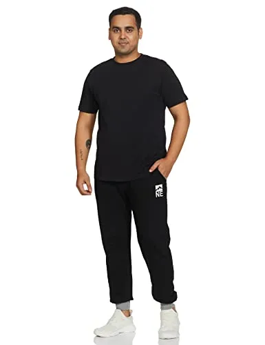 Amazon Brand - Symbol Men's Regular Track Pants (TRK17-01_Black 1_3XL)