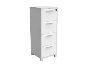 Axis 4 Drawers Filing Cabinet- White