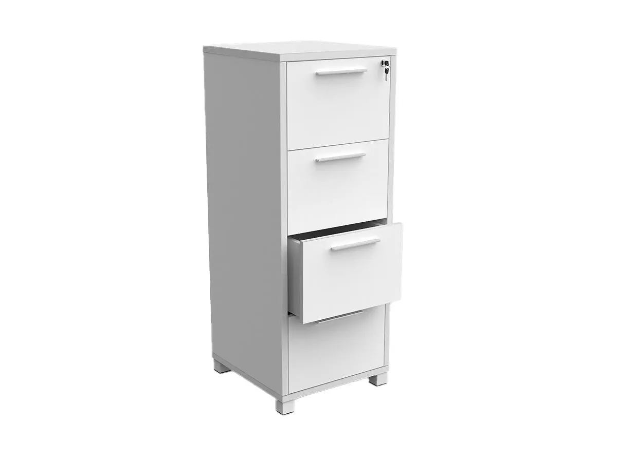 Axis 4 Drawers Filing Cabinet- White