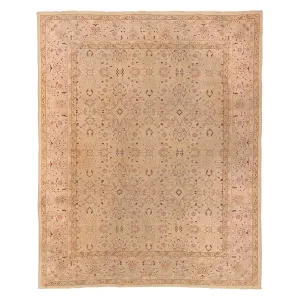 Beige Antique Indian Amritsar Rug - 11'0" x 14'0"