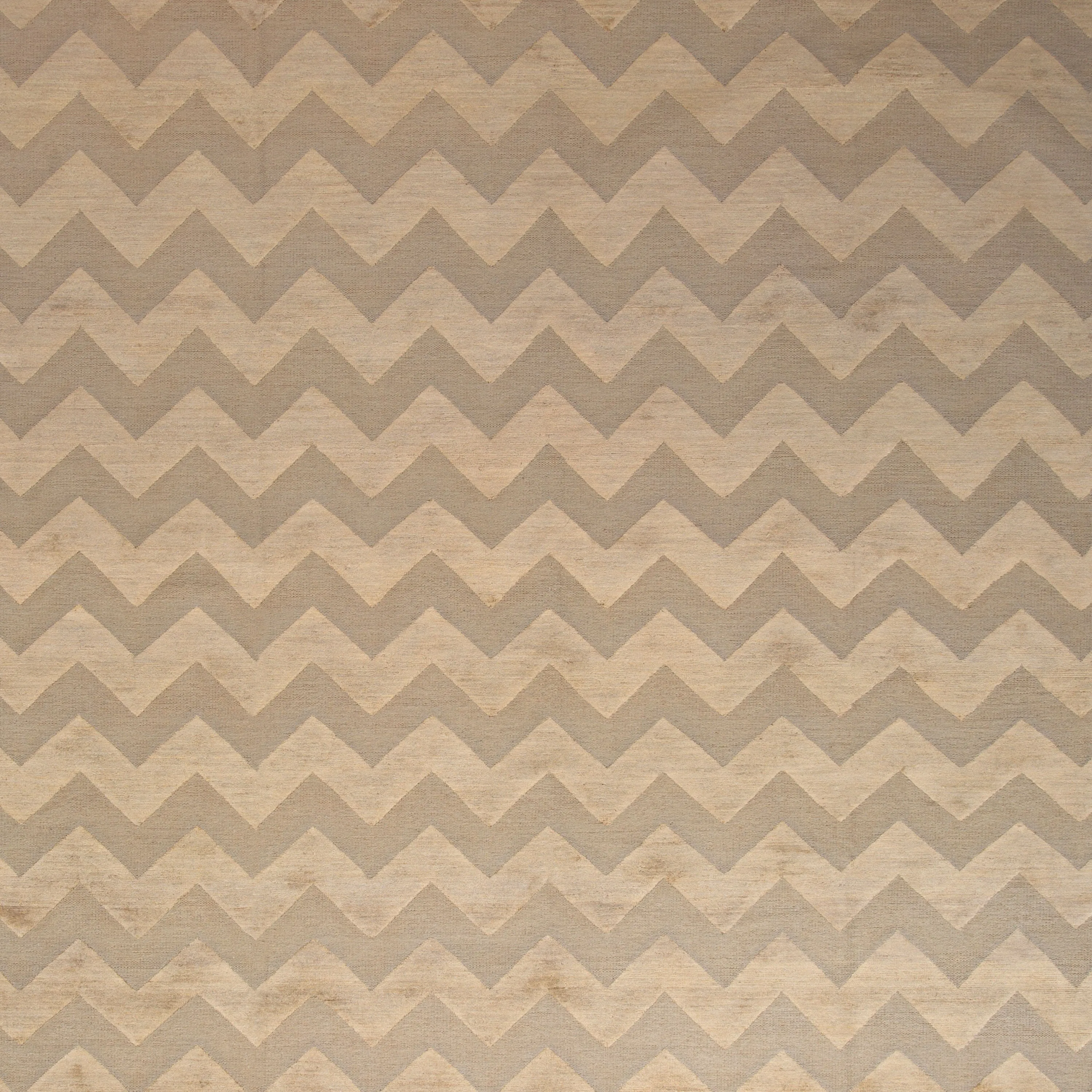 Beige Modern Wool Rug - 10' x 14'3"