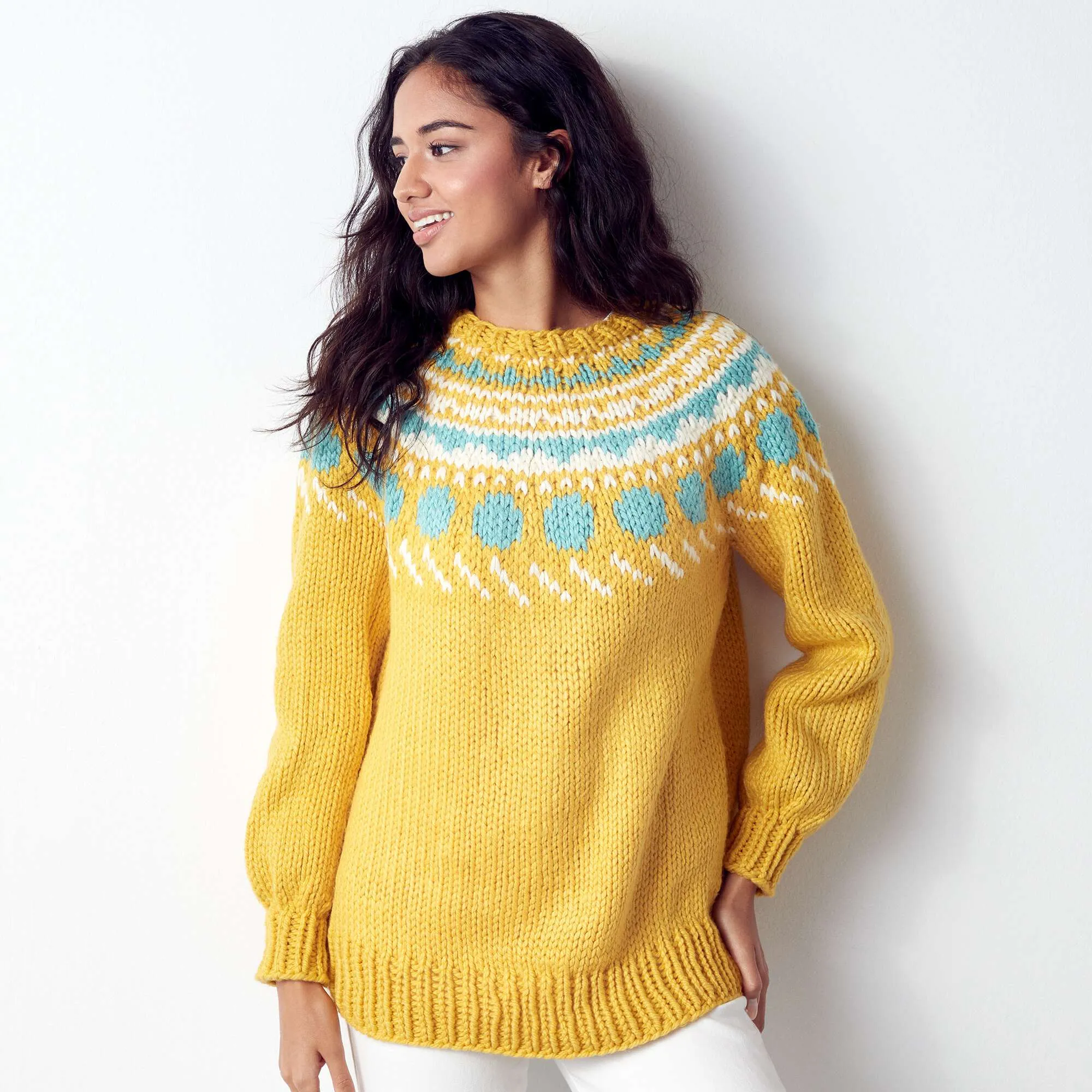 Bernat Circle Around Knit Pullover