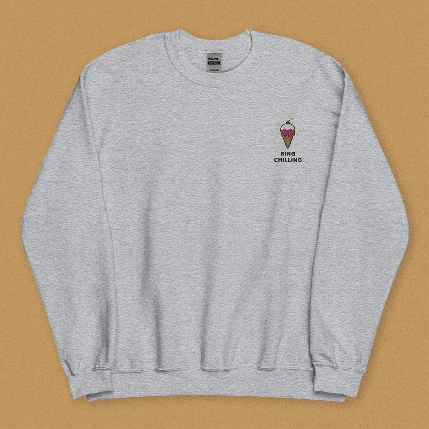 Bing Chilling Embroidered Sweatshirt