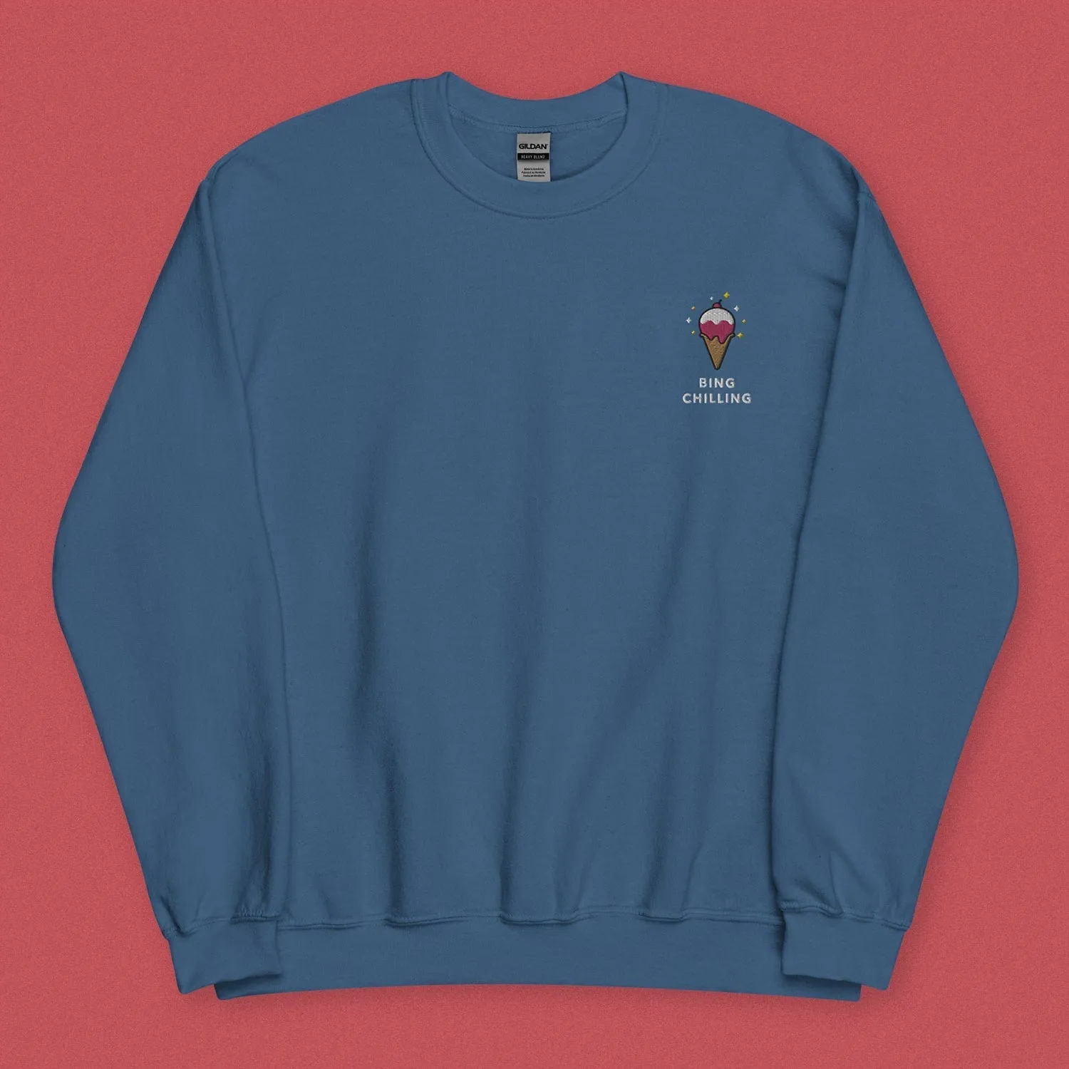 Bing Chilling Embroidered Sweatshirt