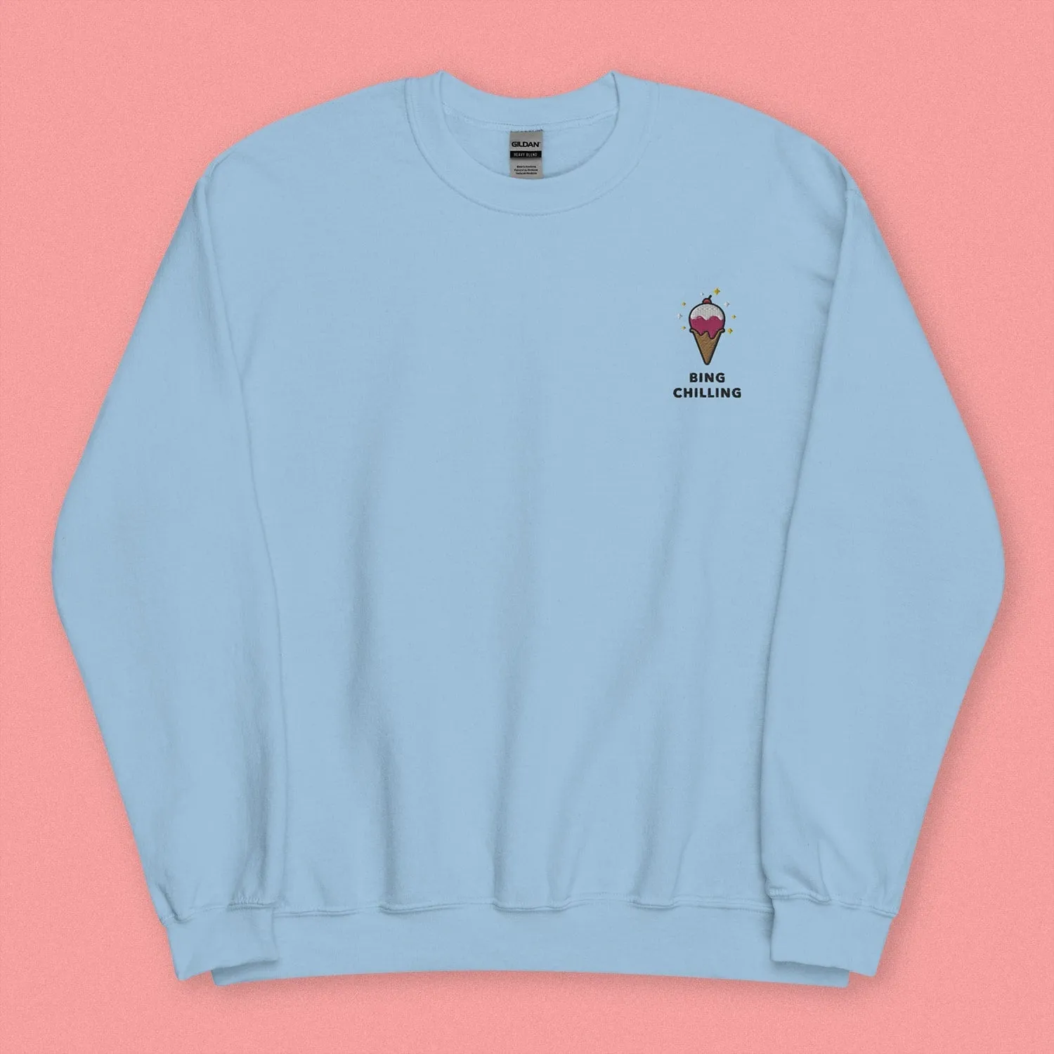 Bing Chilling Embroidered Sweatshirt