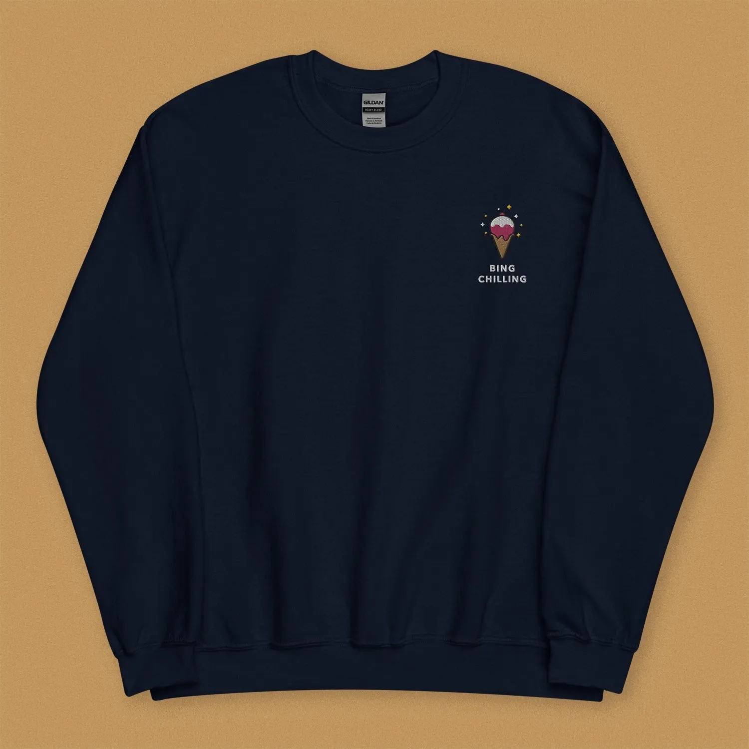 Bing Chilling Embroidered Sweatshirt