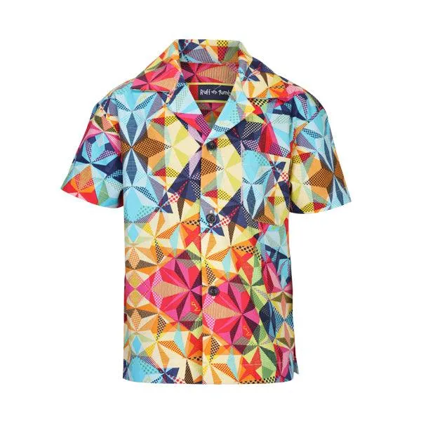 BOYS MULTICOLOUR PRINT SHIRT