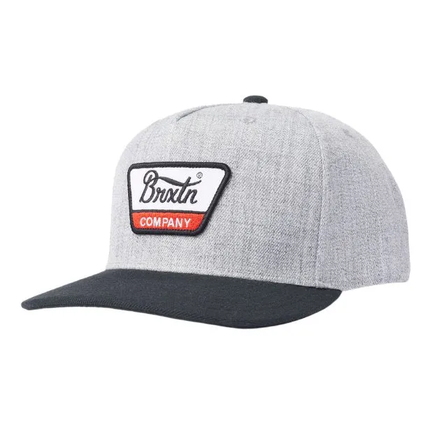 BRIXTON LINWOOD C MP SNAPBACK HEATHER GREY/BLACK