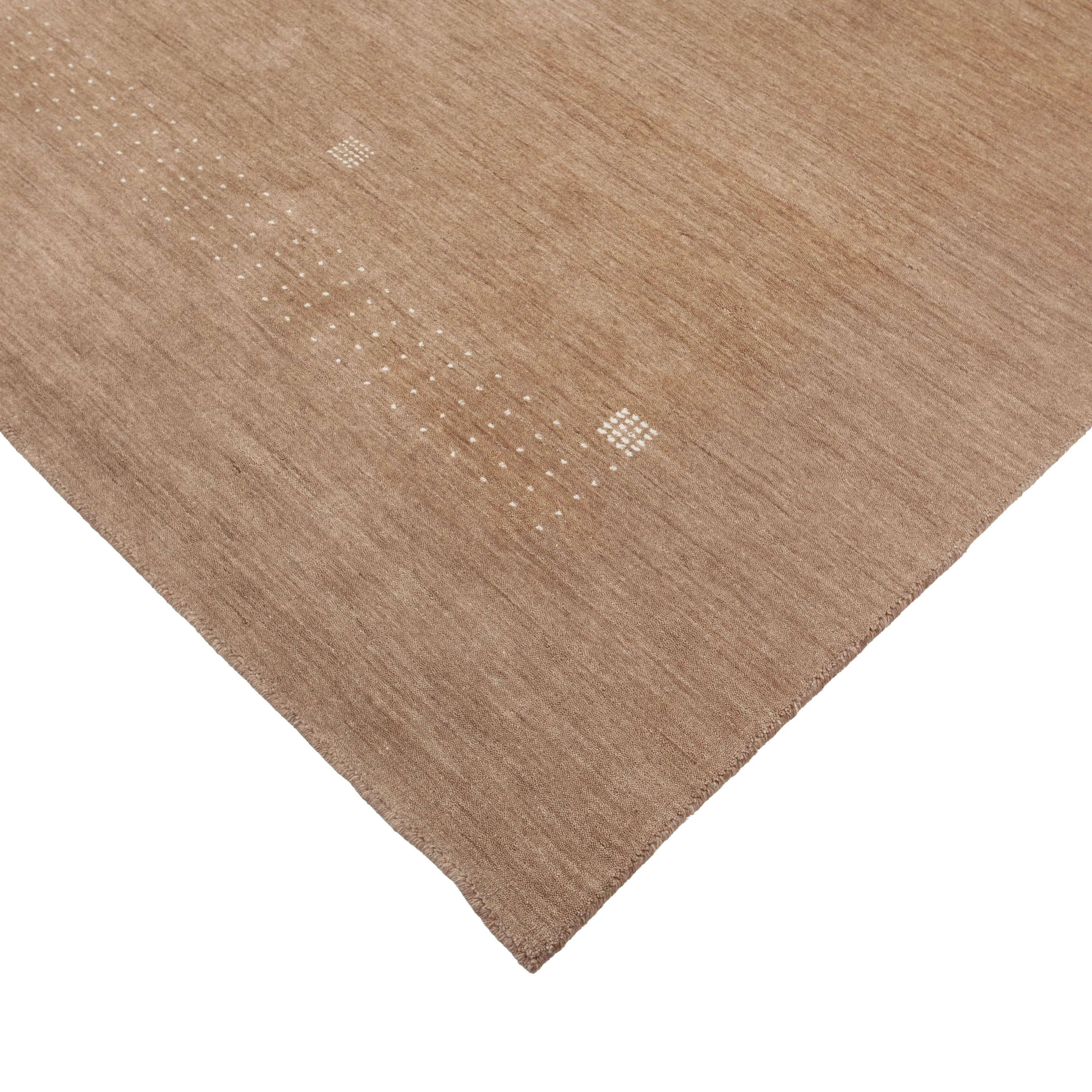 Brown Solid Indo Gabbeh Rug - 9'4" x 12'