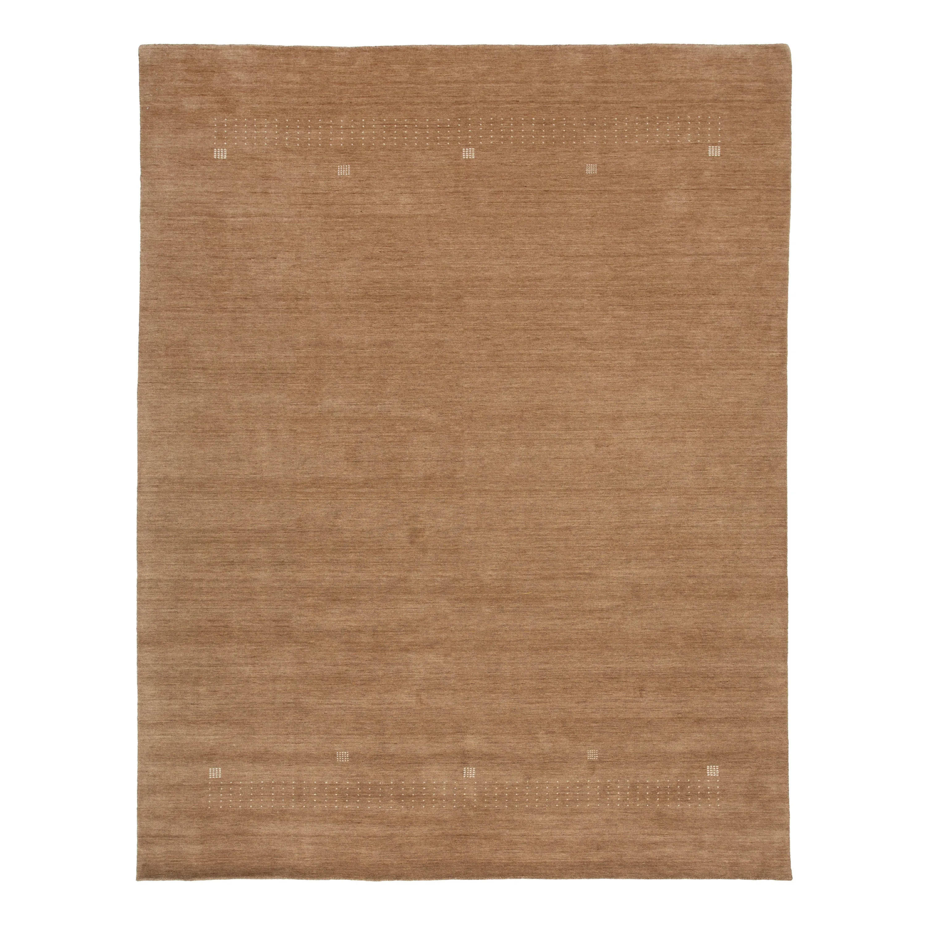 Brown Solid Indo Gabbeh Rug - 9'4" x 12'