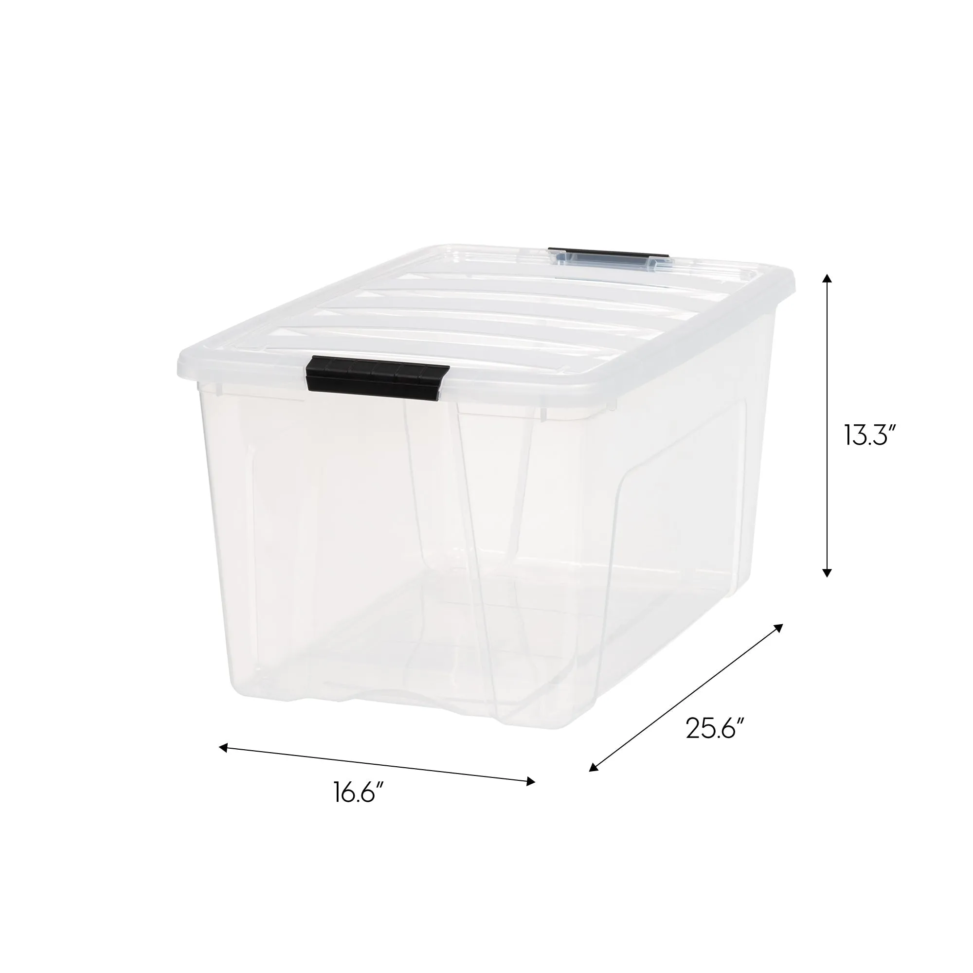 Clear View Plastic Storage Bin 4 pack - 18 gal. (72 qt.)