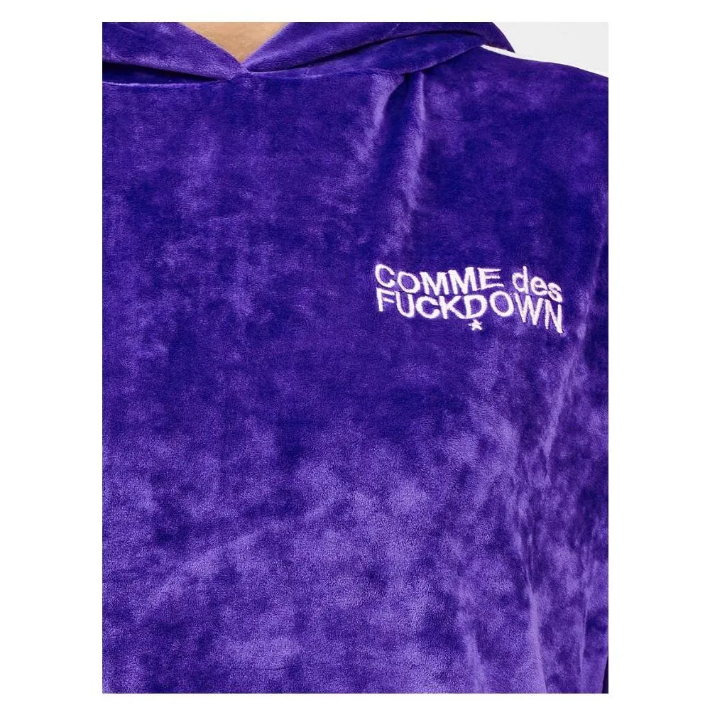 Comme Des Fuckdown Purple Polyester Sweater