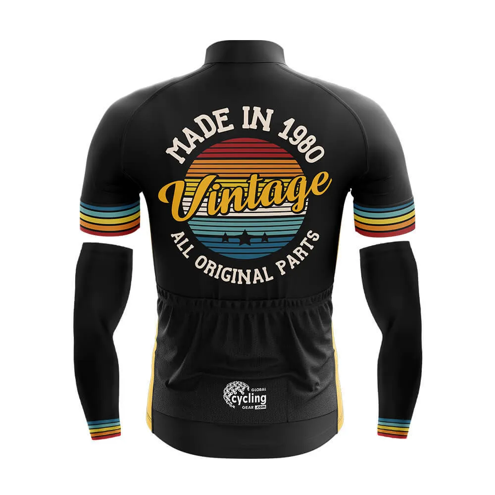 Cool Cycling Jersey With Arm Sleeves Retro Custom Year Vintage Mens Bike Jersey