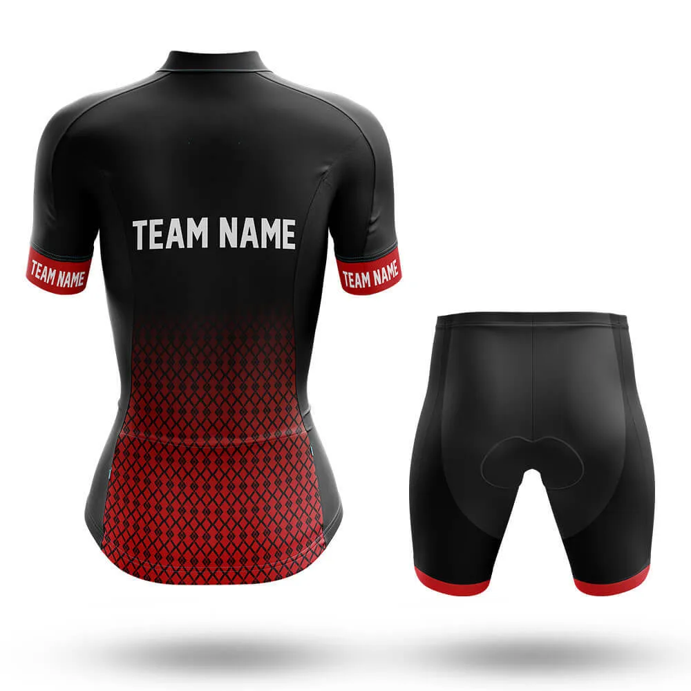 Custom Team Name S1 Red - Women's Cycling Kit