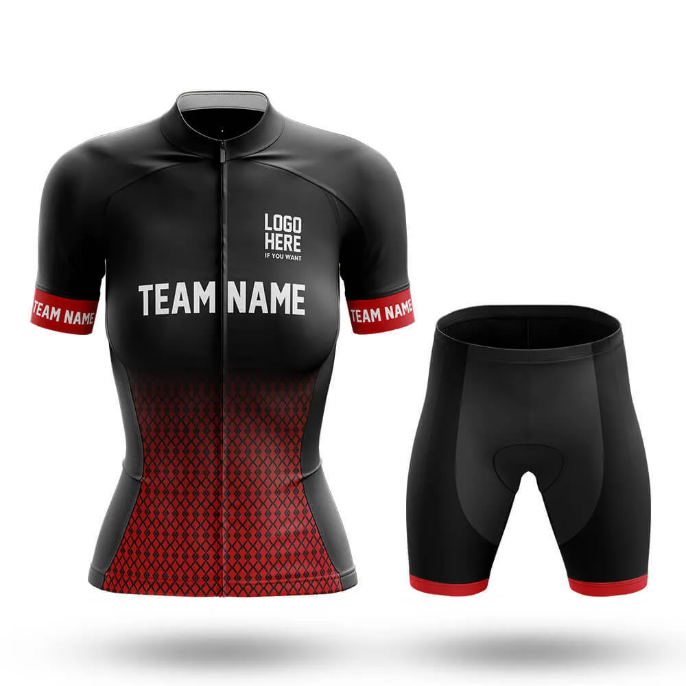 Custom Team Name S1 Red - Women's Cycling Kit