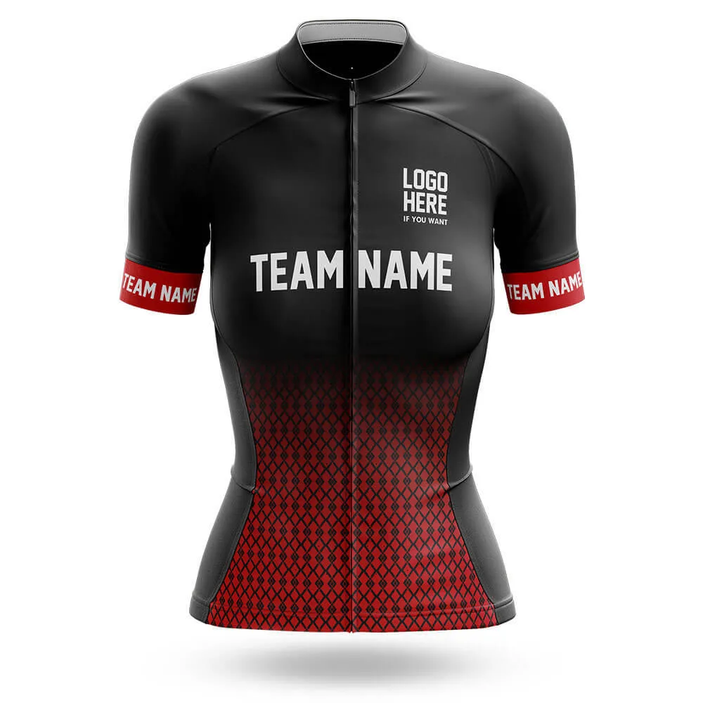 Custom Team Name S1 Red - Women's Cycling Kit