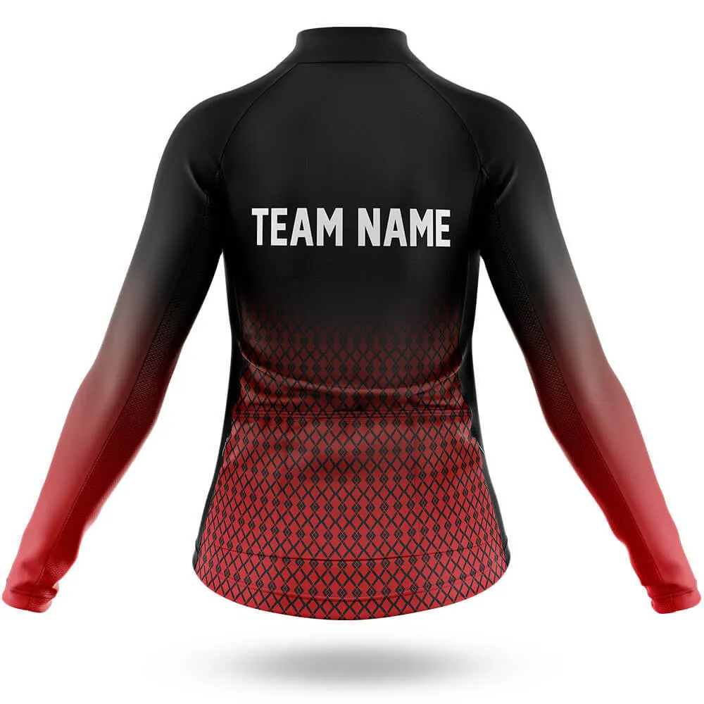 Custom Team Name S1 Red - Women's Cycling Kit