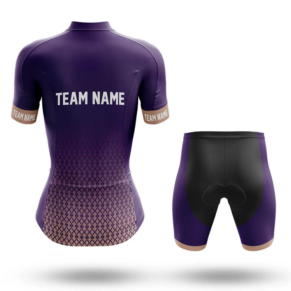 Custom Team Name S1 Violet - Women's Cycling Kit