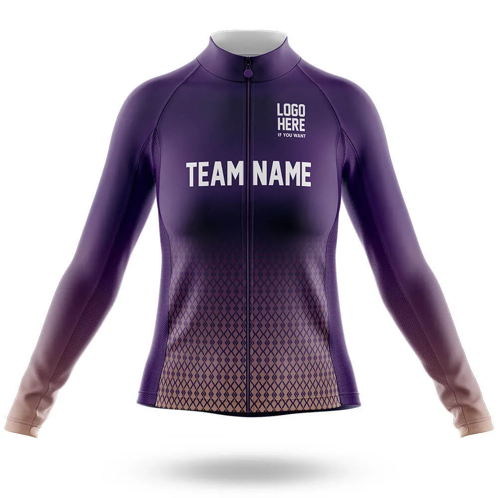 Custom Team Name S1 Violet - Women's Cycling Kit