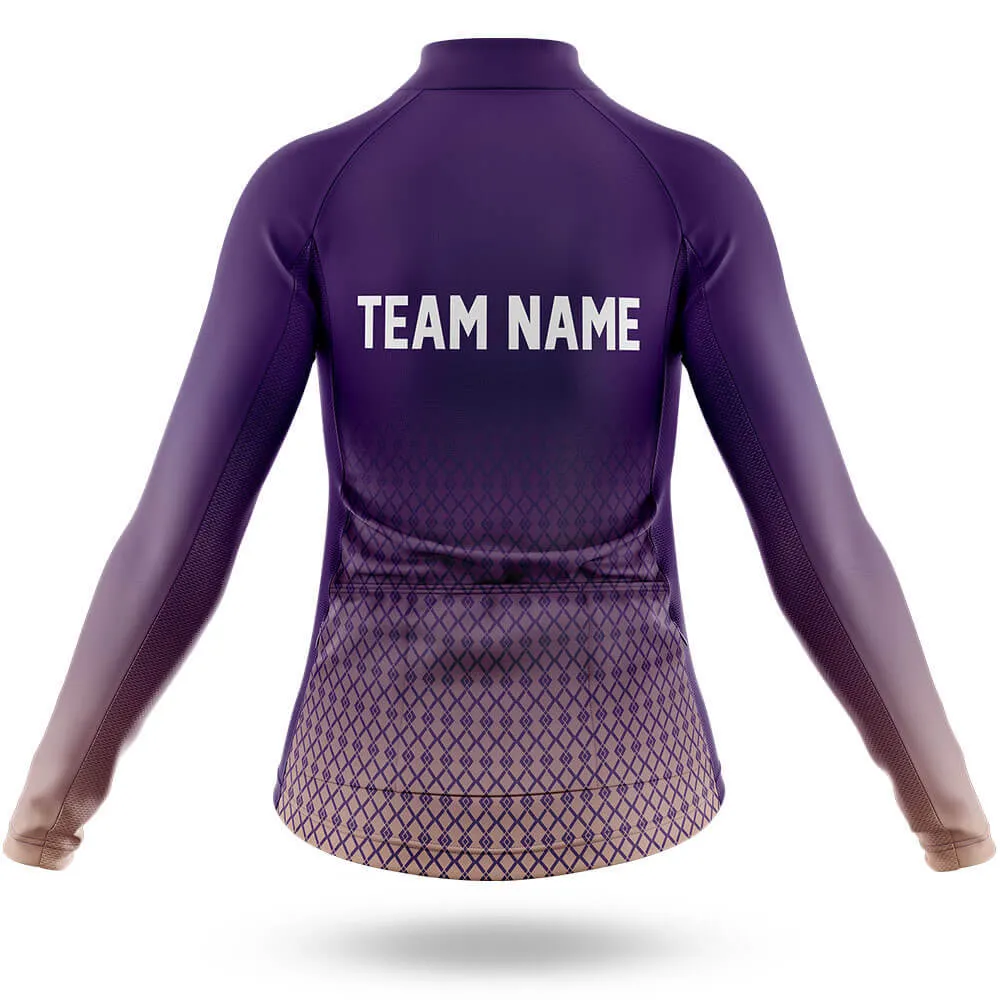 Custom Team Name S1 Violet - Women's Cycling Kit