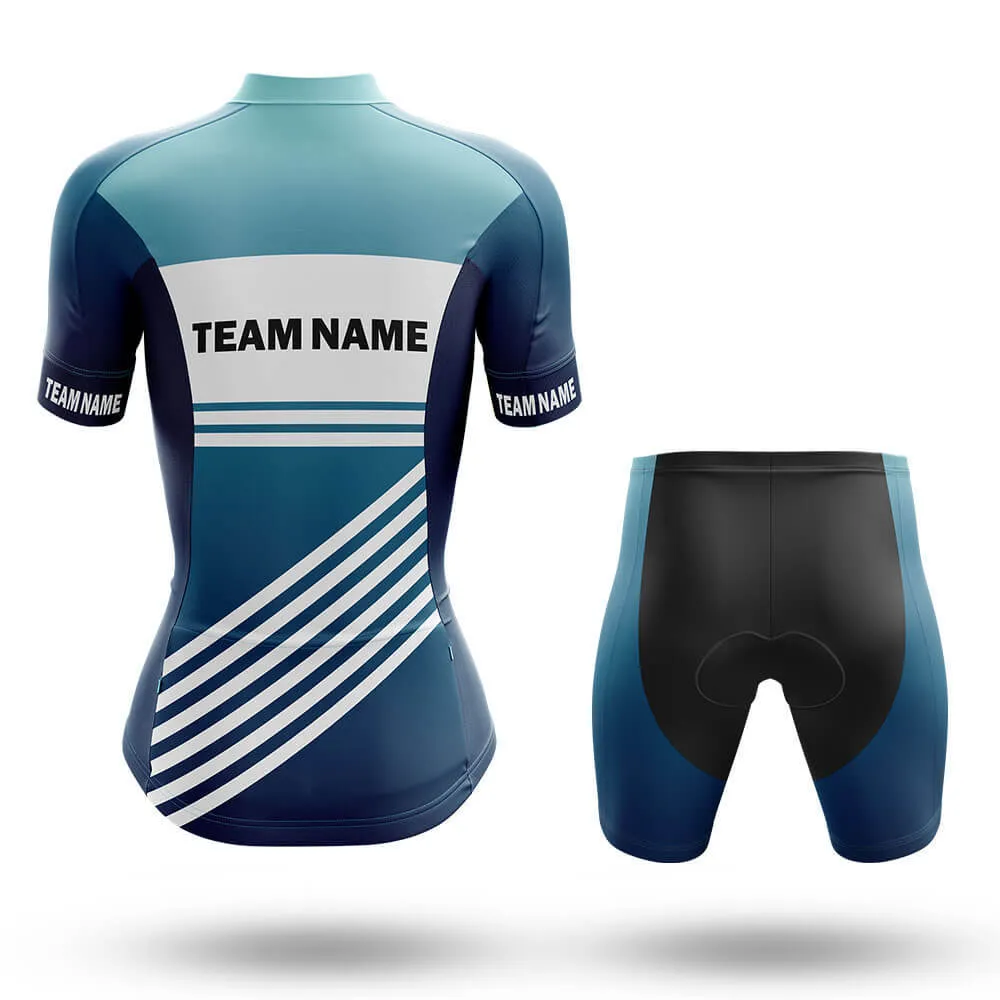 Custom Team Name S3 Blue - Women's Cycling Kit