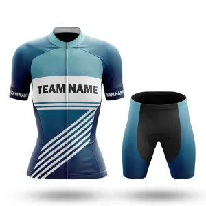 Custom Team Name S3 Blue - Women's Cycling Kit