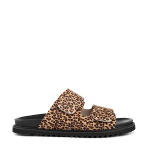 Dawn Slide in Calf Hair Leopard