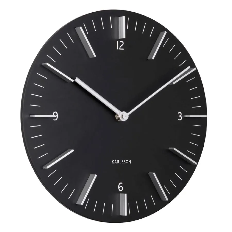 Detailed Wall Clock – Black (30cm)