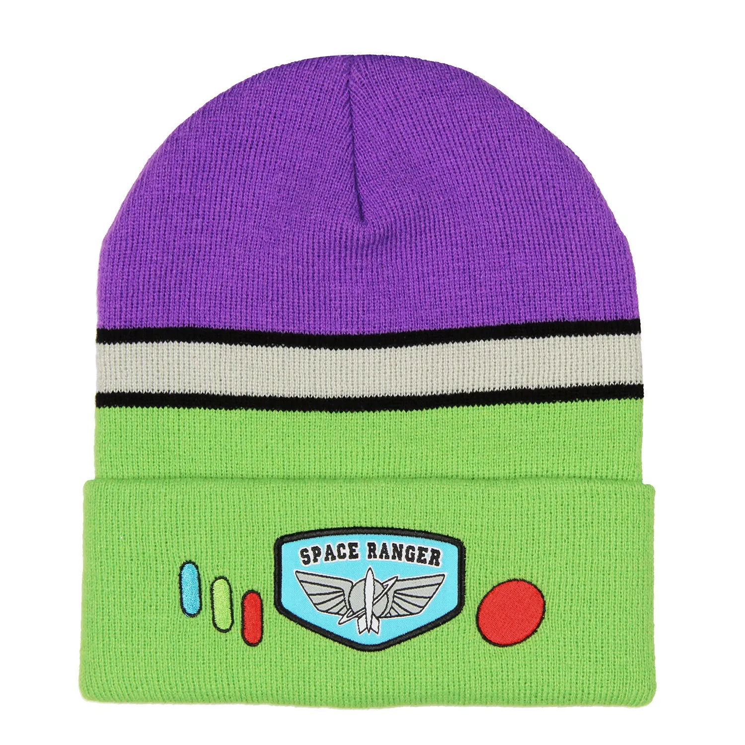 Disney Toy Story Space Ranger Buzz Lightyear Costume Knit Cuff Beanie Hat