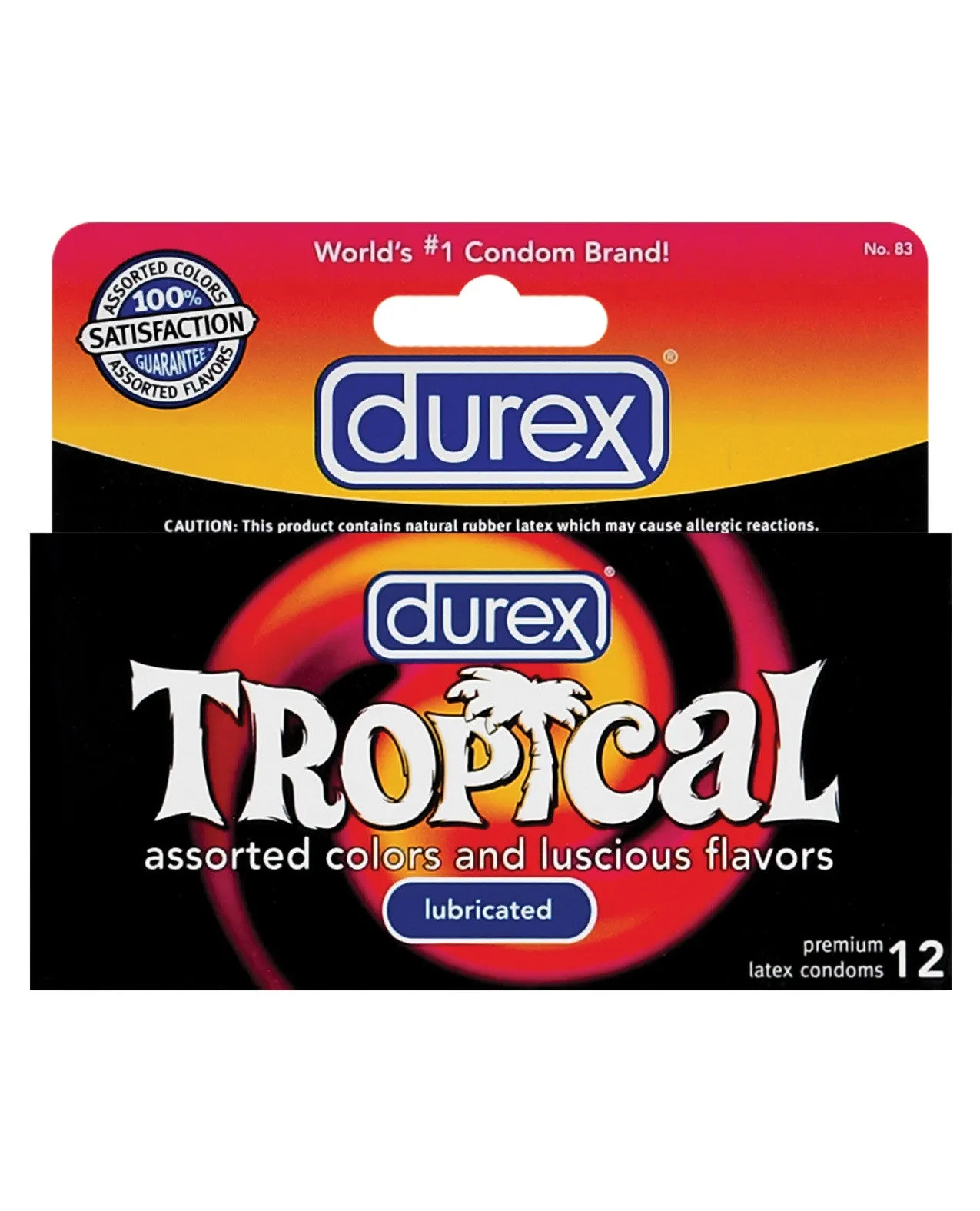 Durex Tropical Color & Scents Condoms  - Box of 12