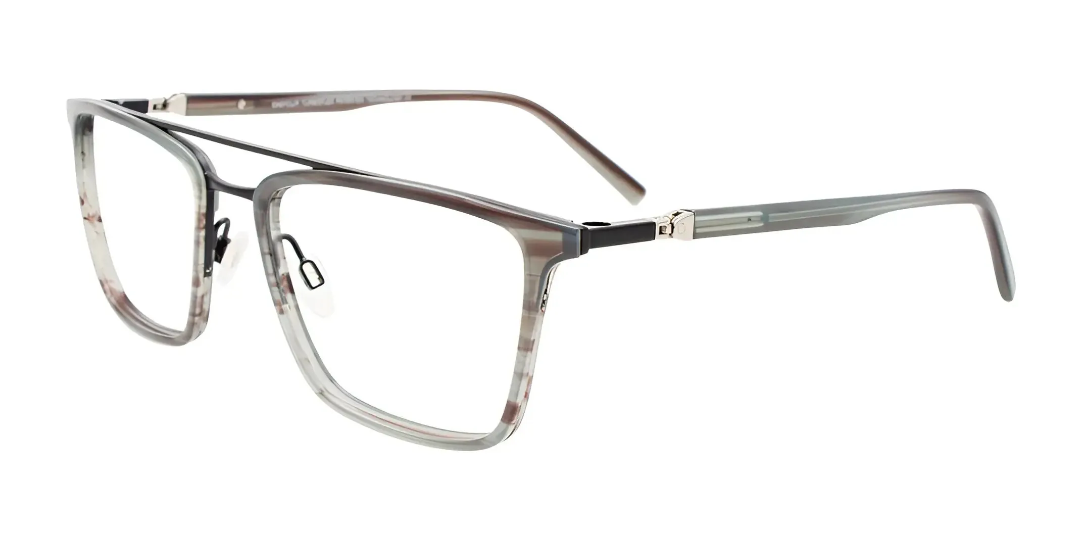 EasyClip EC606 Eyeglasses with Clip-on Sunglasses