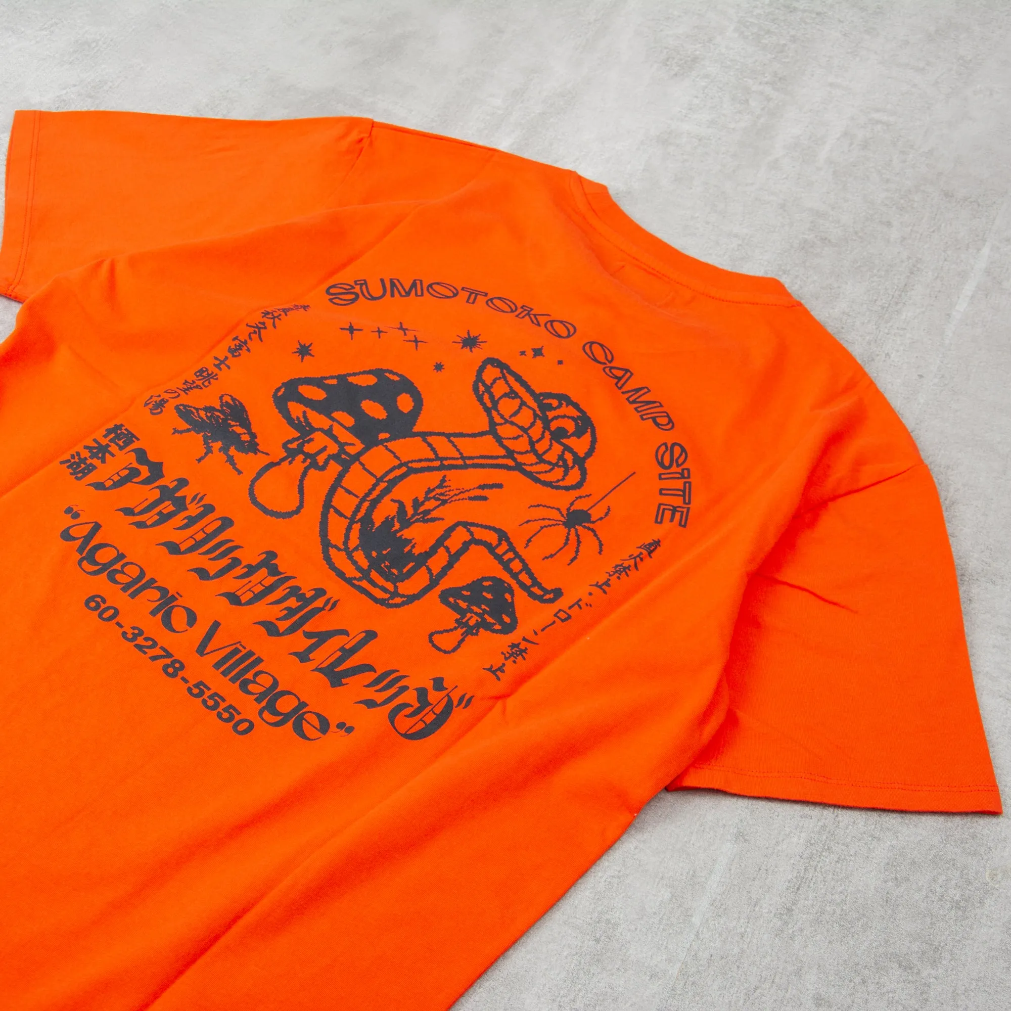 Edwin Agaric Village Tee - Tangerine