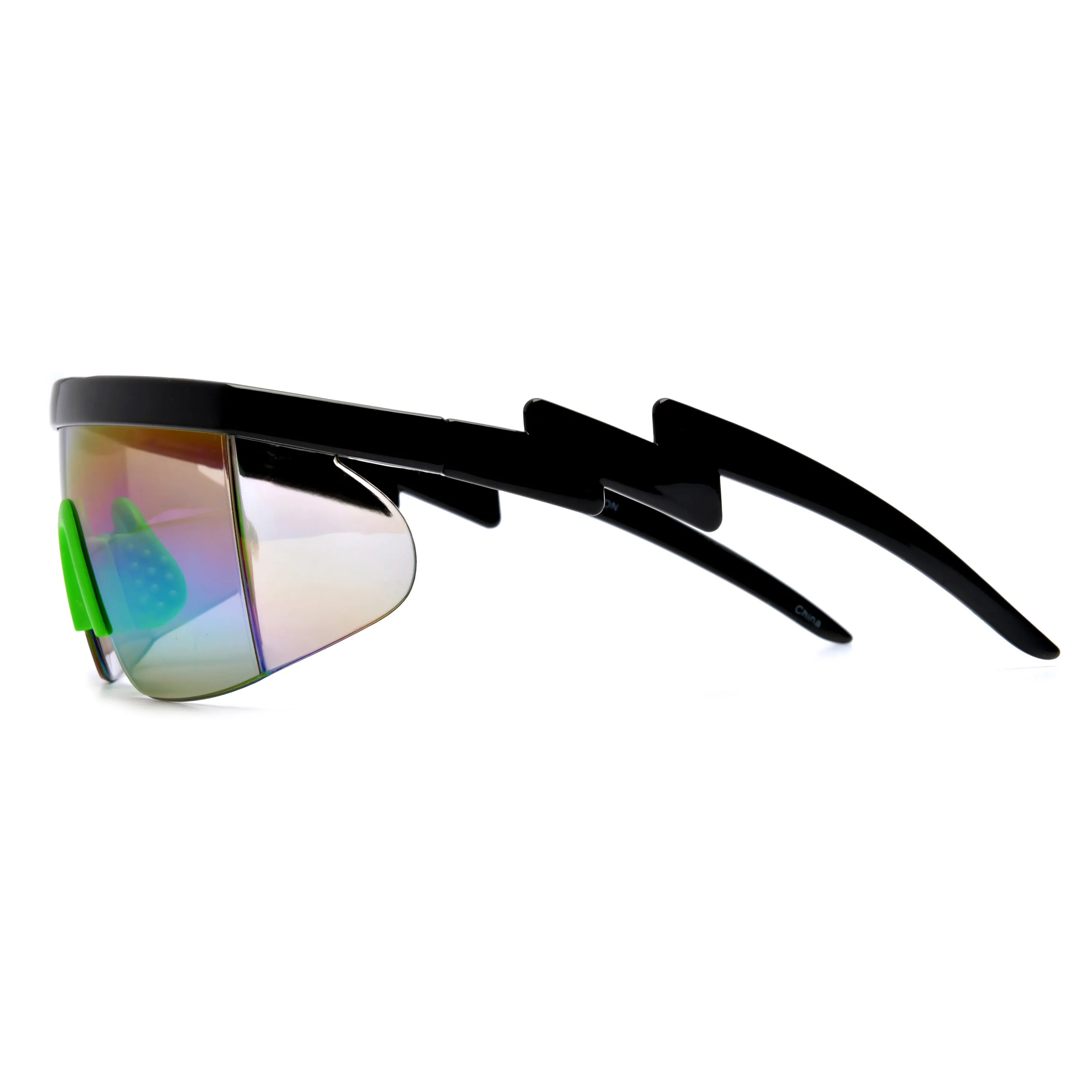 Electric Bolt Wrap Around Shield Shades