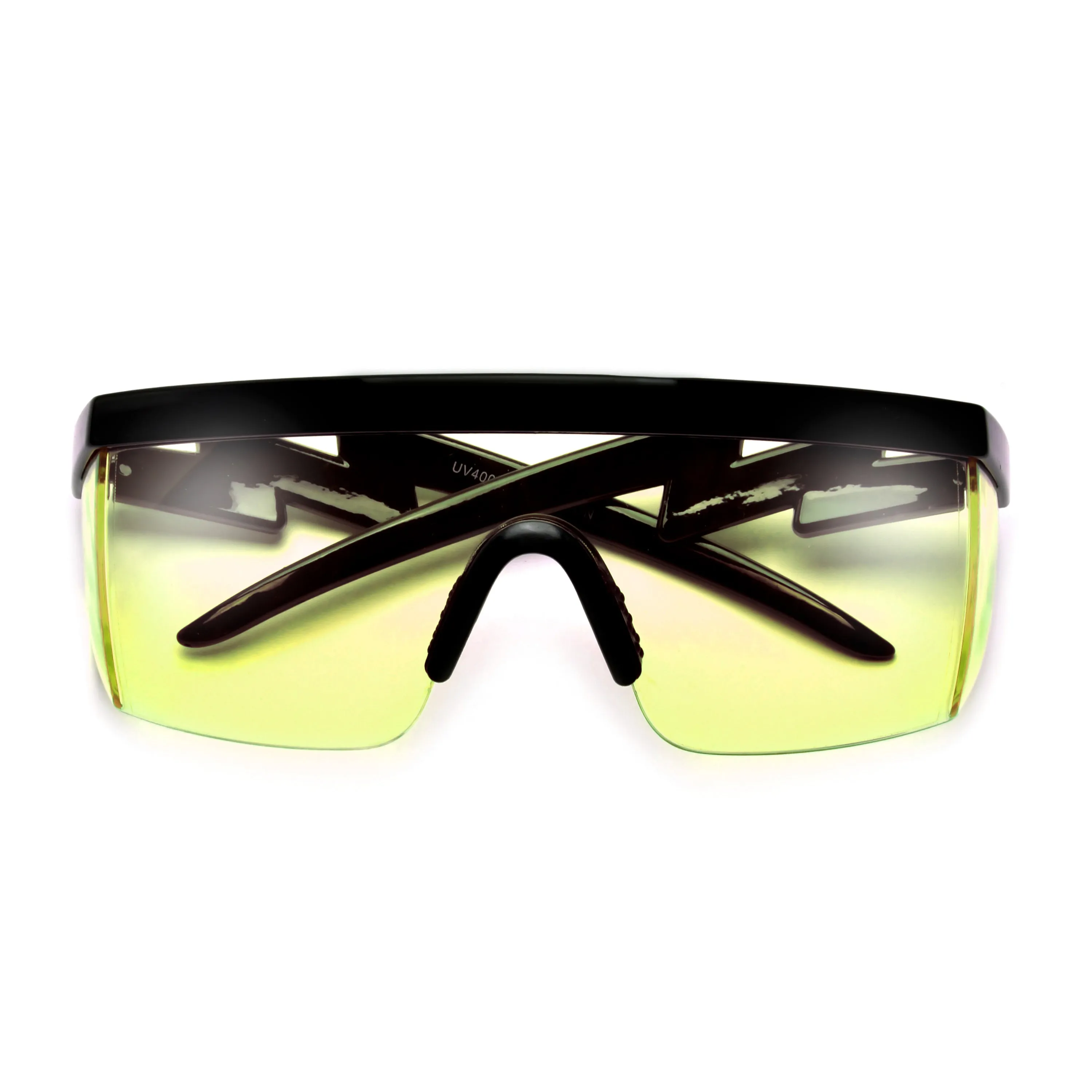 Electric Bolt Wrap Around Shield Shades