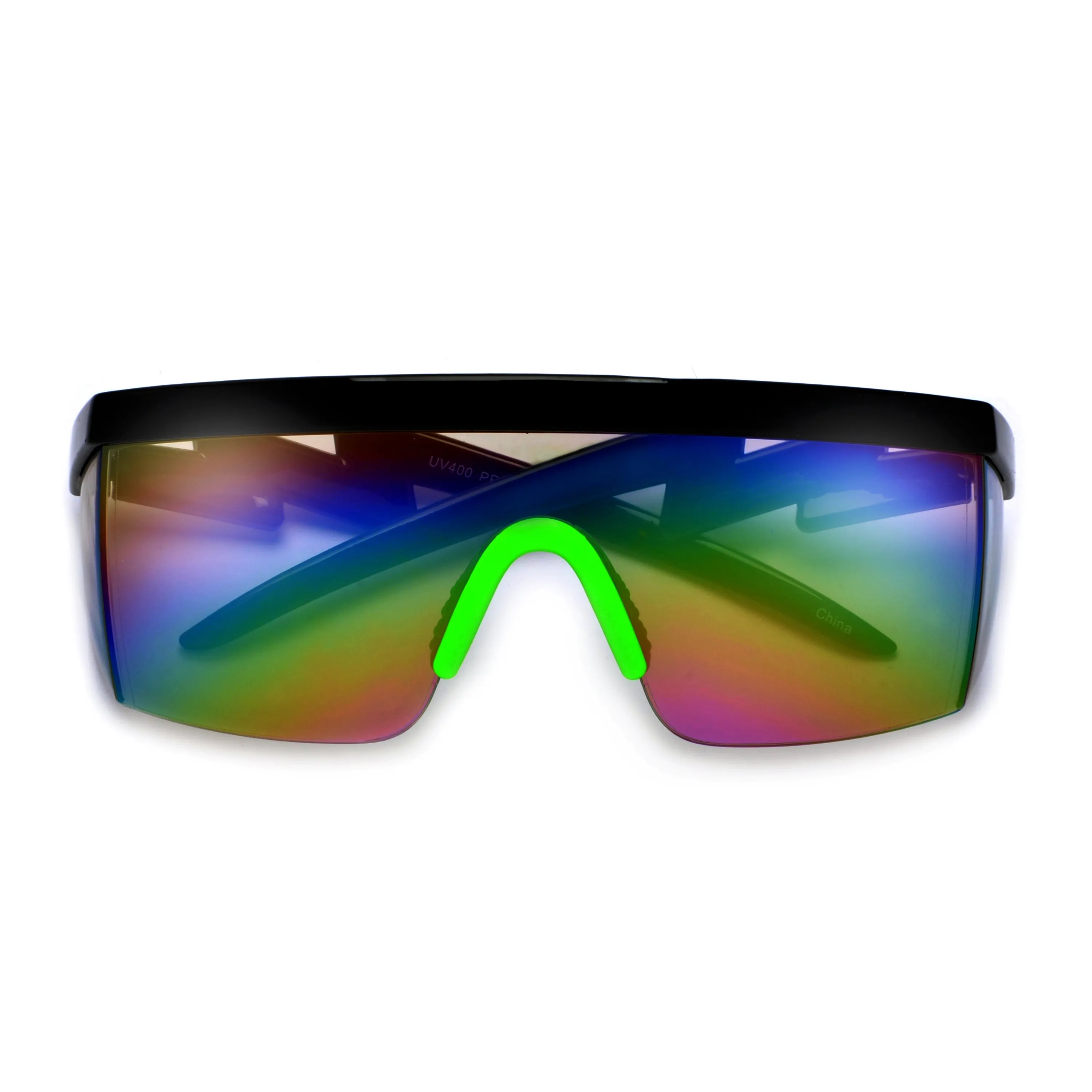 Electric Bolt Wrap Around Shield Shades