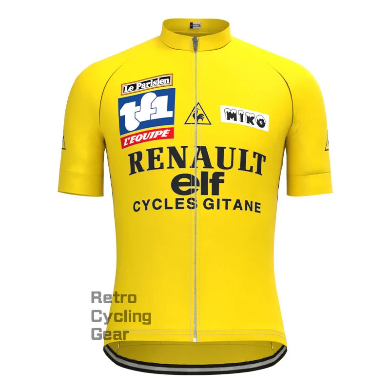 ELF Yellow Retro Short sleeves Jersey