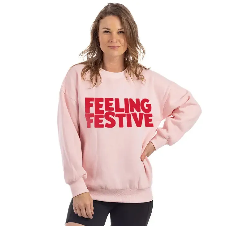 Feeling Festive Two Tone Christmas Sweatshirt