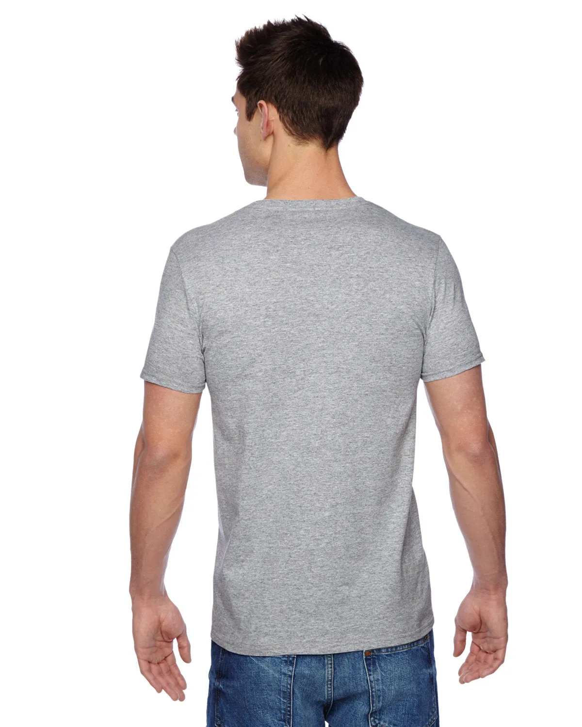 Fruit of the Loom SFVR Adult Sofspun Jersey V-Neck T-Shirt