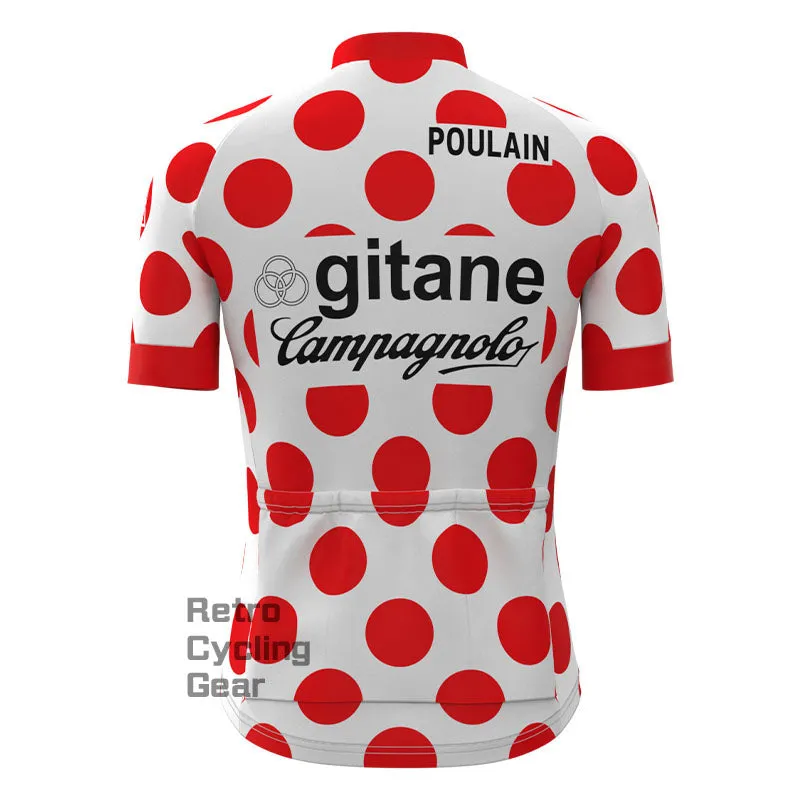 gitane Red dot Retro Short Sleeve Cycling Kit