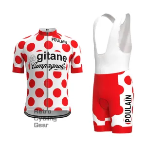 gitane Red dot Retro Short Sleeve Cycling Kit