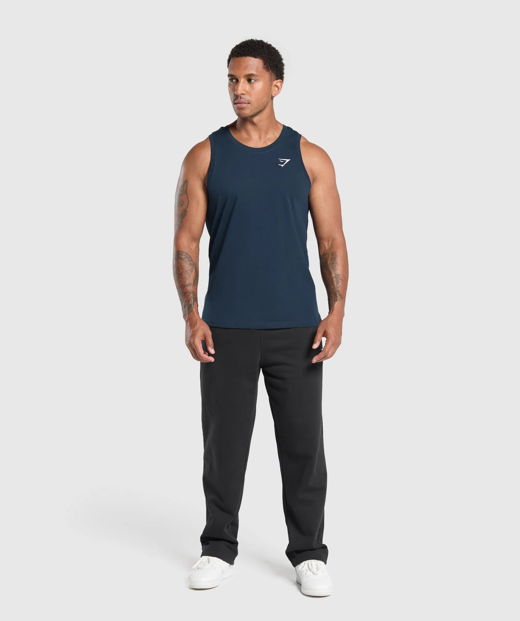 Gymshark Crest Tank - Navy