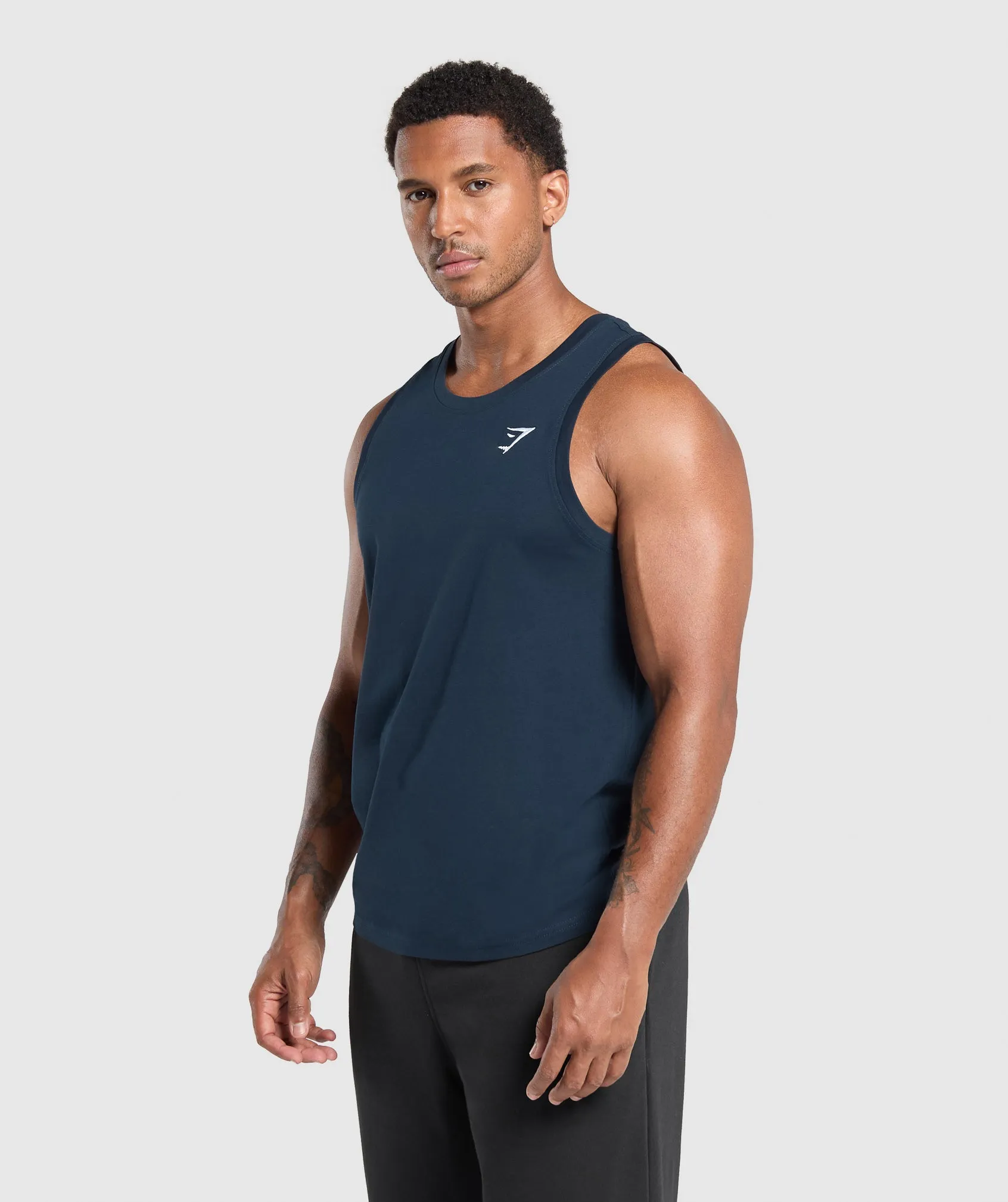 Gymshark Crest Tank - Navy