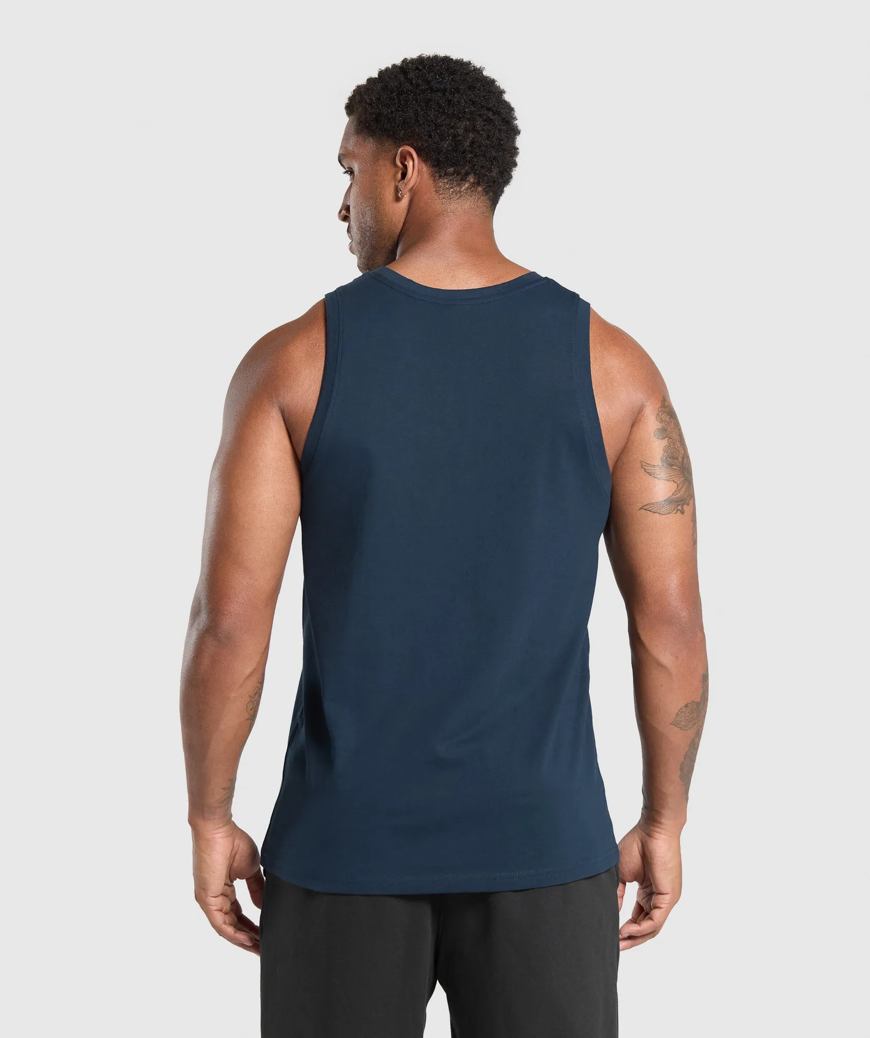 Gymshark Crest Tank - Navy