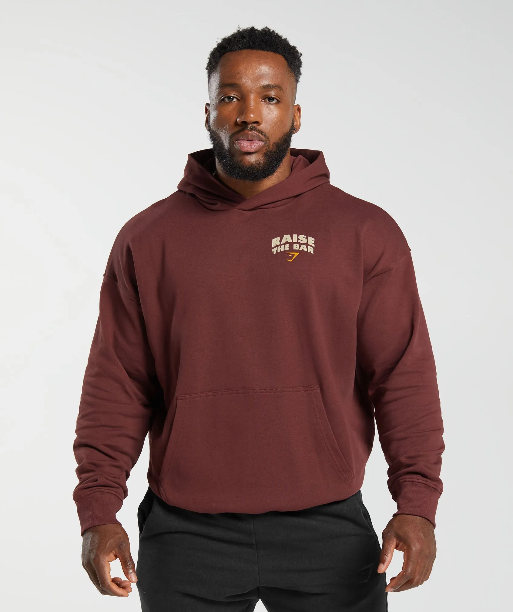 Gymshark Raise the Bar Hoodie - Burgundy Brown